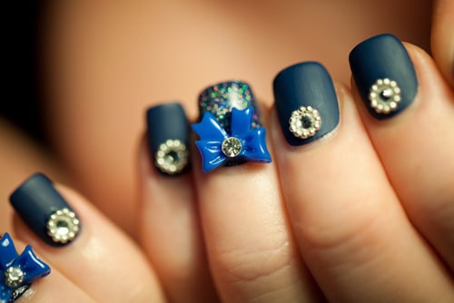 nail design with bows tumblr