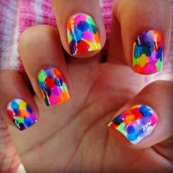 25 Cool Colorful Nail Art Ideas (1)