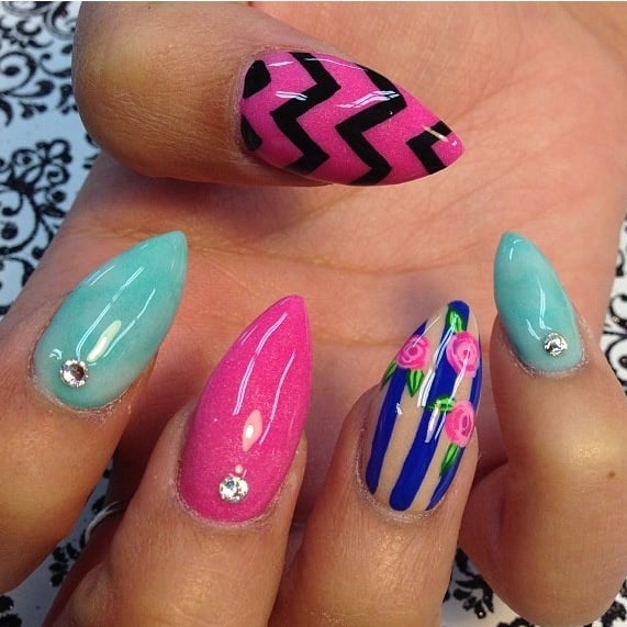 27 Amazing Pointed Nail Art Ideas (19)