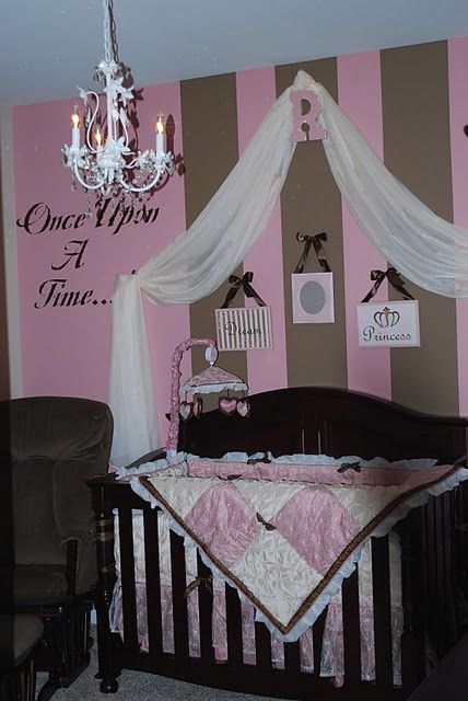 nursery baby pink brown nurseries cute decor girly rooms themes idea babies upon once decorating bedding nicole designed theme crib