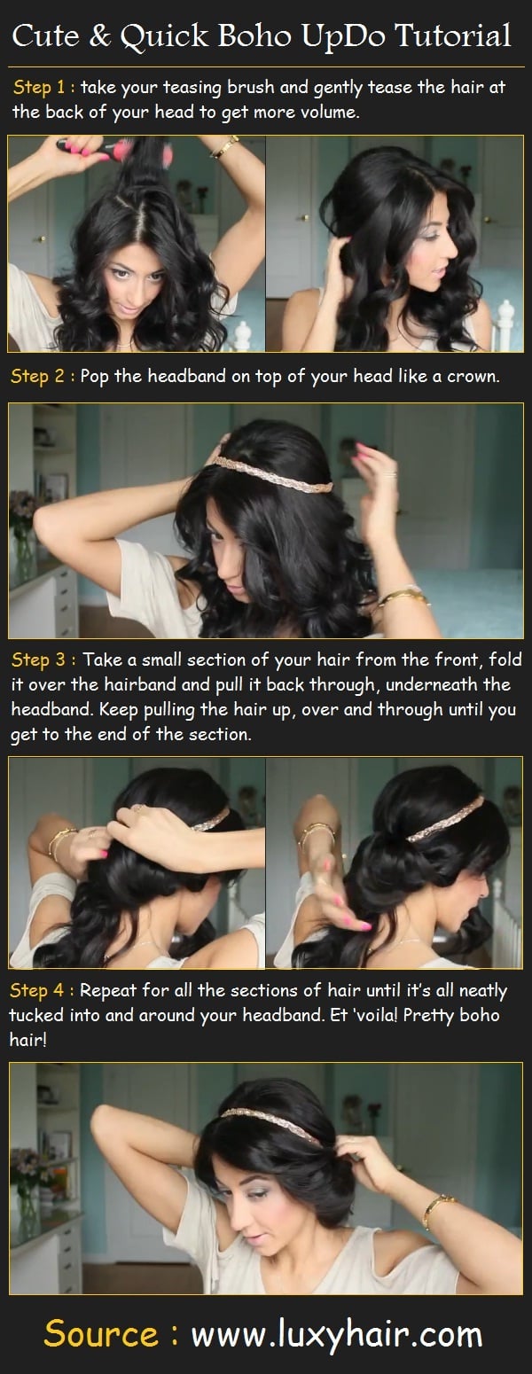 23 Gorgeous Hairstyle Ideas and Tutorials that can be done in 10 minutes  (18)