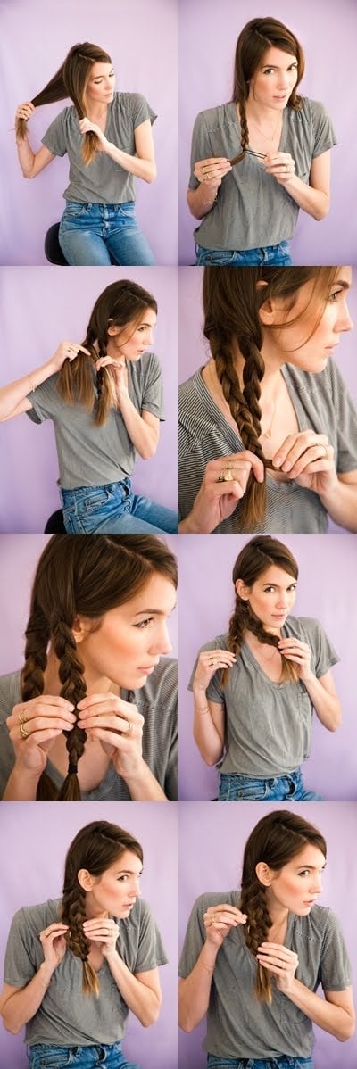 23 Gorgeous Hairstyle Ideas and Tutorials that can be done in 10 minutes  (7)