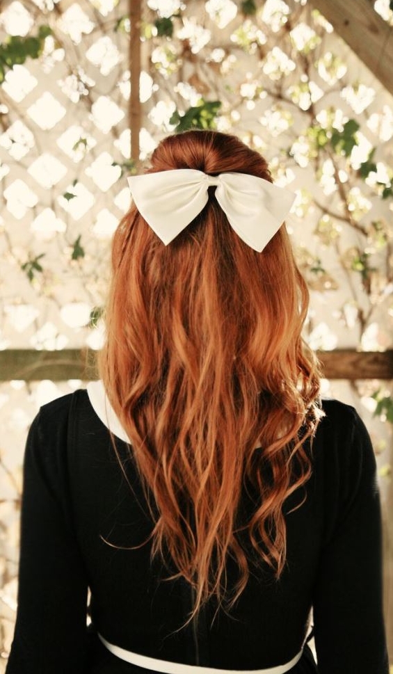 33 Adorable Hairstyles with Bows (16)