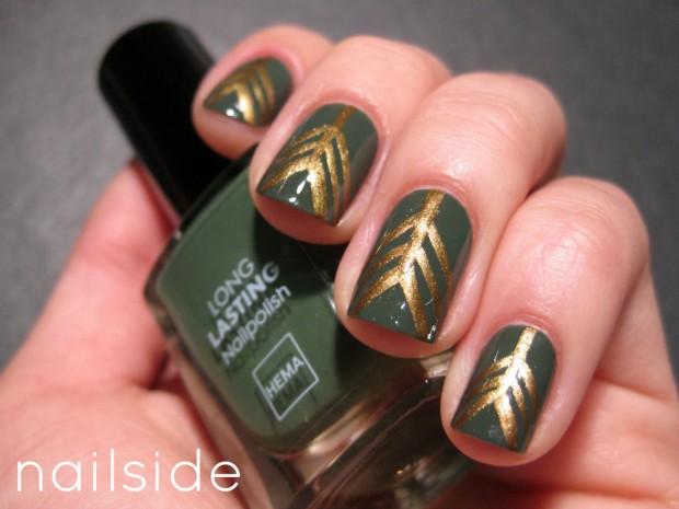 Golden Tones on Your Nails 24 Perfect Nail Art Ideas (12)