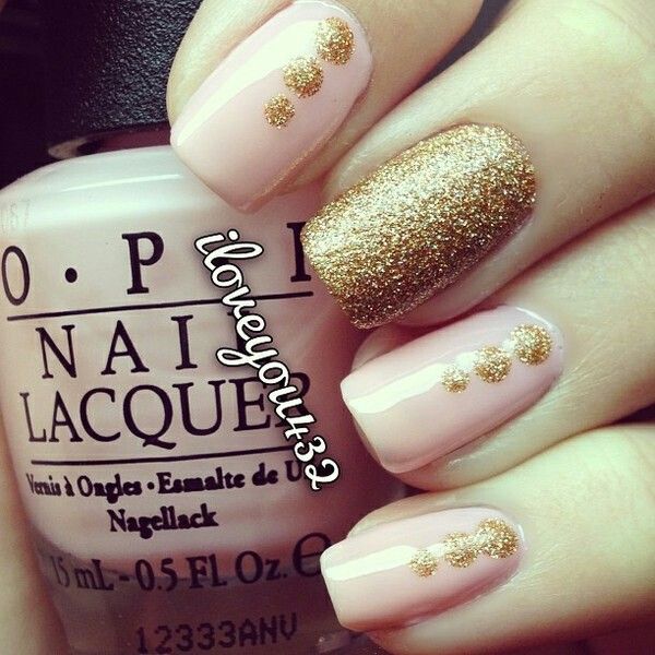 Golden Tones on Your Nails 24 Perfect Nail Art Ideas (9)