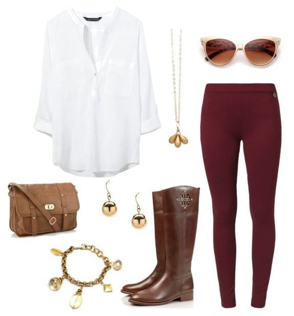 Perfect Fall Look 23 Outfit Ideas in Burgundy Color (10)