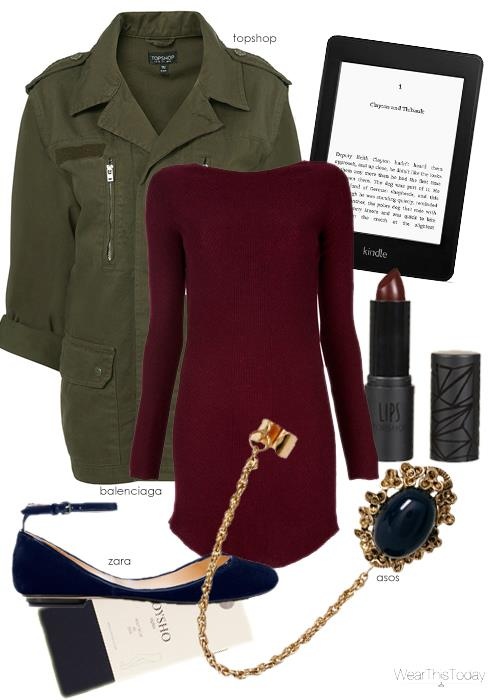 Perfect Fall Look 23 Outfit Ideas in Burgundy Color (14)