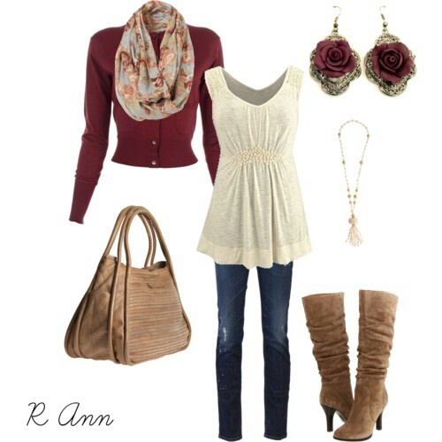Perfect Fall Look 23 Outfit Ideas in Burgundy Color (19)