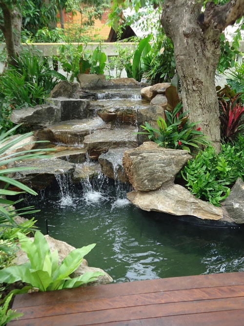 Download this Amazing Garden Waterfall Ideas picture