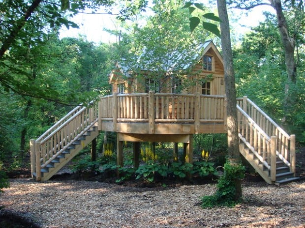 18 Amazing Tree House Design Ideas that Your Kids Will Love (2)