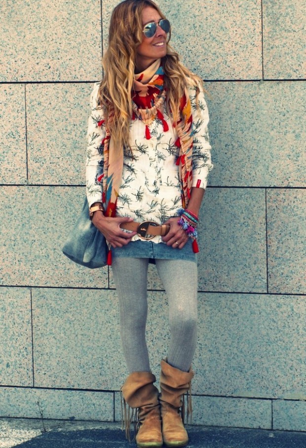 19 Chic and Stylish Outfit Ideas with Scarf for Cold Days (12)
