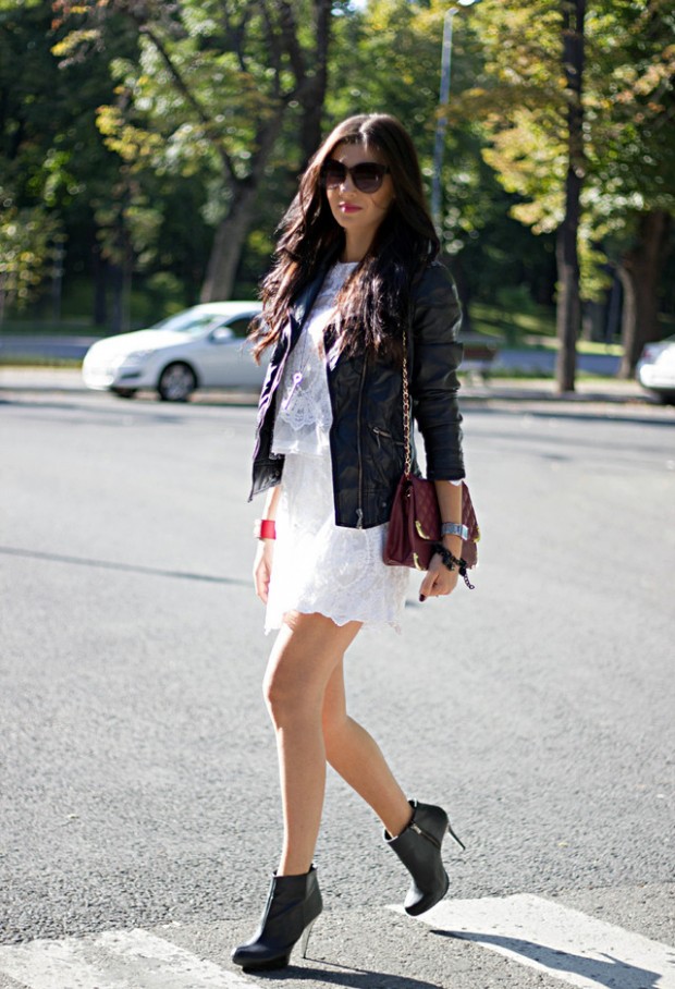 19 Cool Outfit Ideas with Leather Jackets - Style Motivation