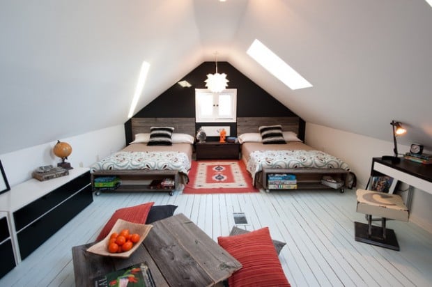 20 Great Ideas for How to Use Your Attic Space (16)