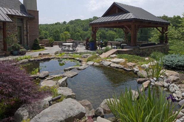 22 Great Pond Design Ideas for Your Garden (8)