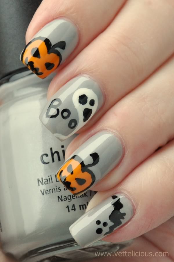 23 Easy Creative and Funny Nail Art Ideas for Halloween (15)