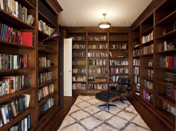 24 Amazing Home Library Design Ideas for All Booklovers (18)