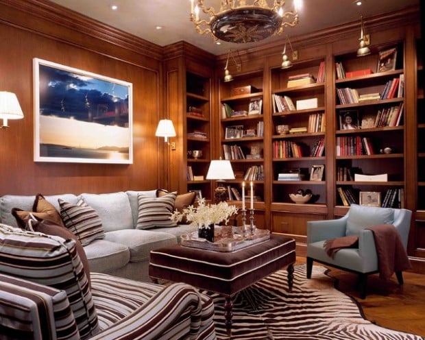24 Amazing Home Library Design Ideas for All Booklovers (19)