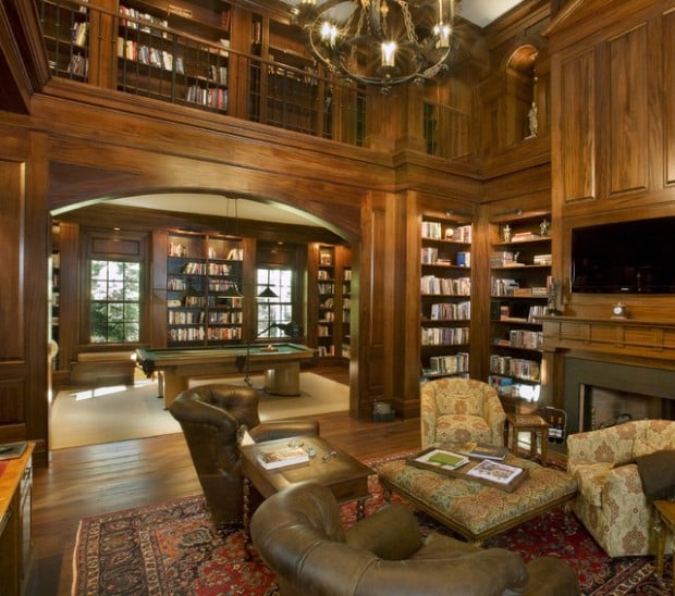 24 Amazing Home Library Design Ideas for All Booklovers (2)