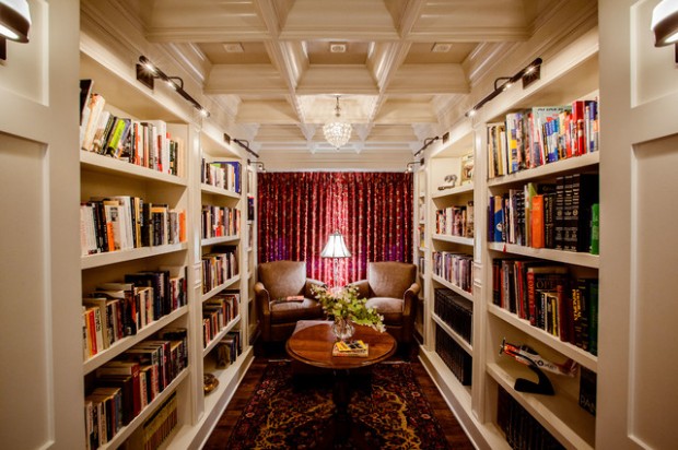 24 Amazing Home Library Design Ideas for All Booklovers (22)