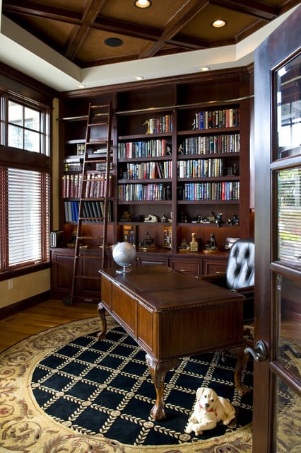 24 Amazing Home Library Design Ideas for All Booklovers (23)