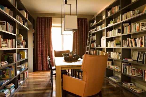 24 Amazing Home Library Design Ideas for All Booklovers (6)