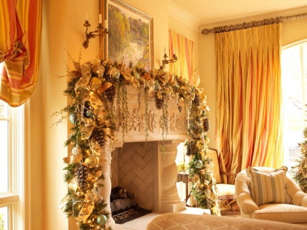 25 Gorgeous Christmas Mantel Decoration Ideas (8)