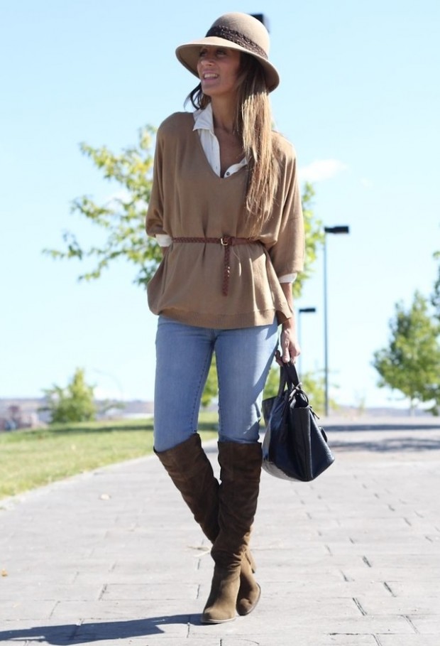 Cozy and Warm Sweater for Cold Days 20 Great Outfit Ideas (12)