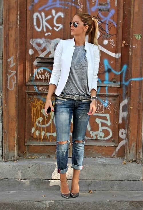 Perfect Fall Look 20 Outfit Ideas with Jeans (8)