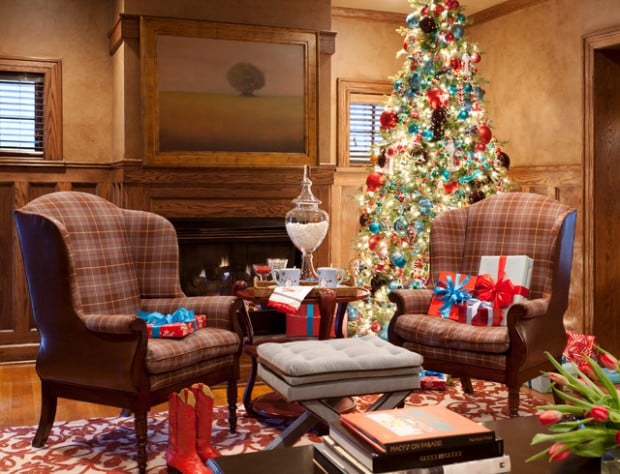 20 Brilliant Ideas How to Decorate Your Living Room for Christmas (11)