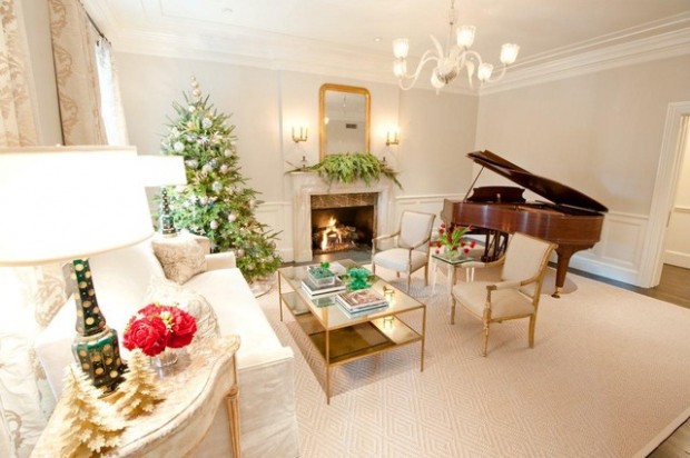 20 Brilliant Ideas How to Decorate Your Living Room for Christmas (4)