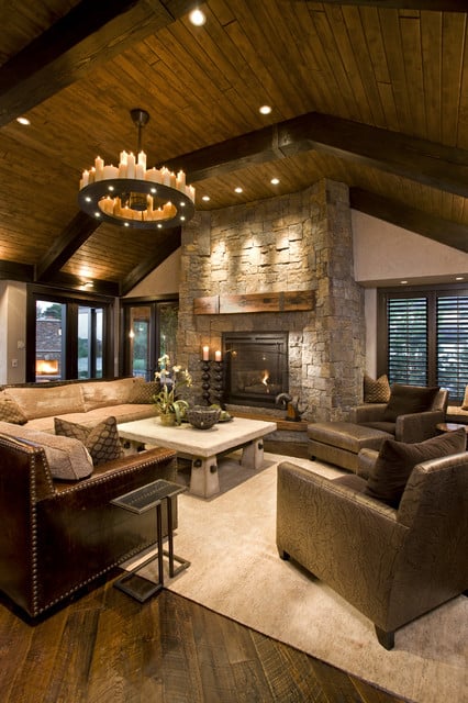 20 Cozy Rustic Living Room Design Ideas (5)