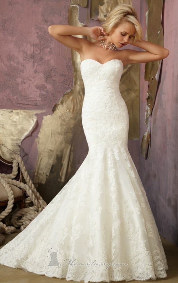 22 Gorgeous Mermaid Wedding Dresses (3)