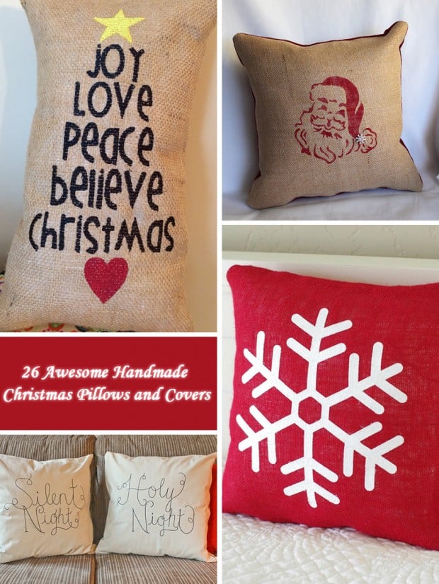 26 Awesome Handmade Christmas Pillows and Covers (0)