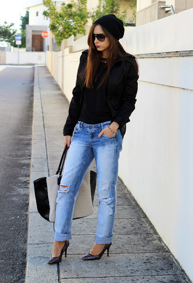 Boyfriend Jeans for Stylish Cozy Look (3)