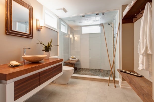 Peaceful Zen Bathroom Design Ideas for Relaxation in Your Home (17)