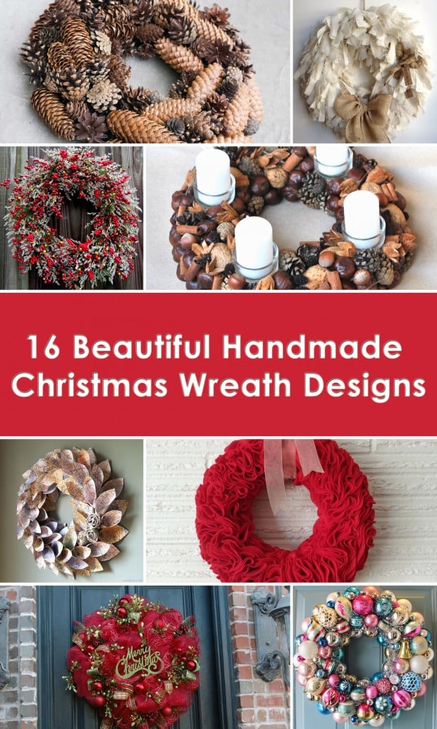 16 Beautiful Handmade Christmas Wreath Designs (00)