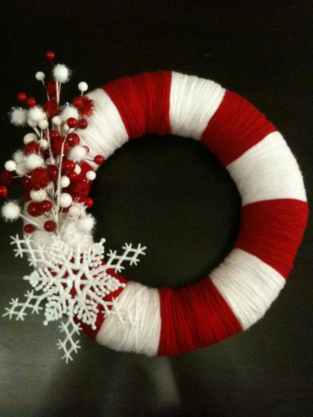 16 Beautiful Handmade Christmas Wreath Designs (7)