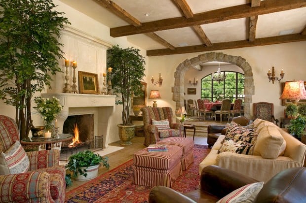 18 Gorgeous Living Room Design Ideas in Mediterranean Style (17)