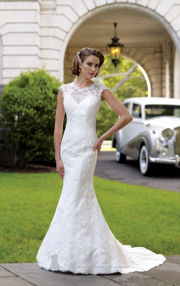 20 Lace Wedding Dresses for Romantic Brides (15)