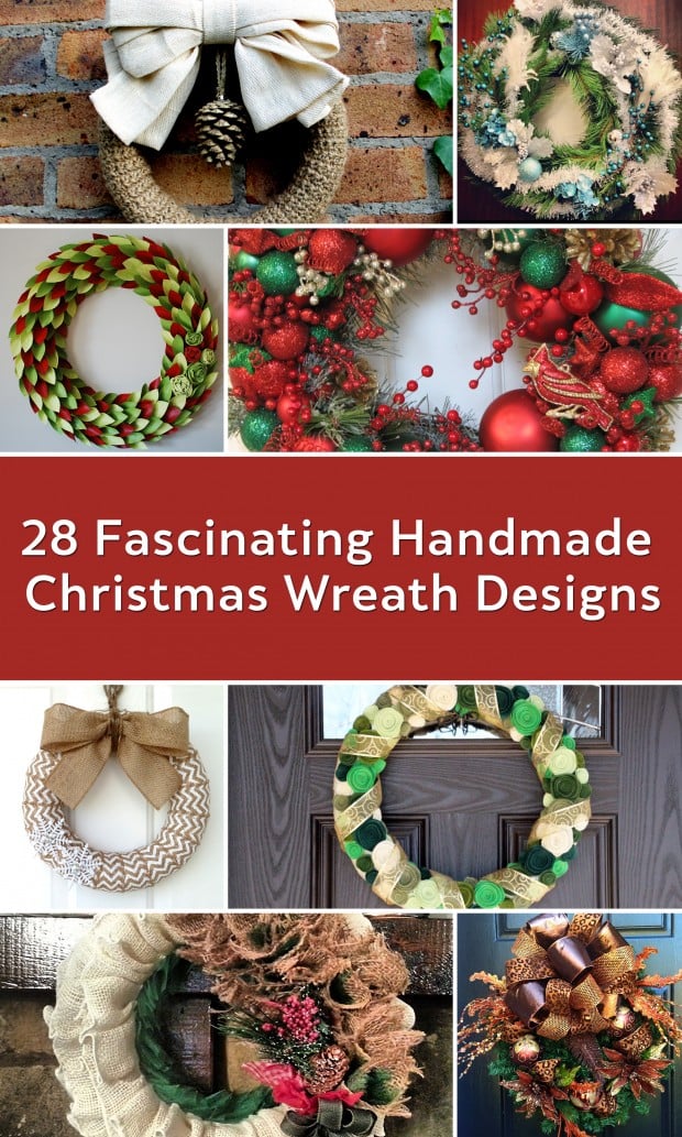 28 Fascinating Handmade Christmas Wreath Designs (00)