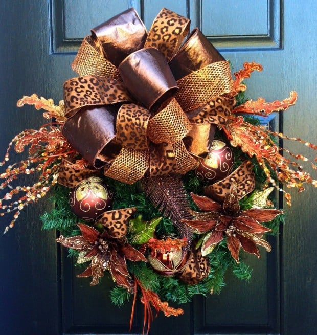 28 Fascinating Handmade Christmas Wreath Designs (13)