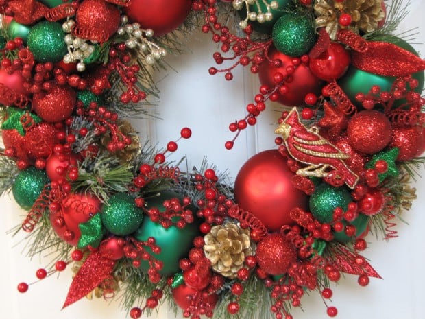 28 Fascinating Handmade Christmas Wreath Designs (14)