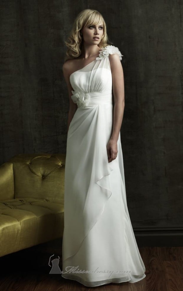 15 Romantic Chiffon Wedding Dresses (3)