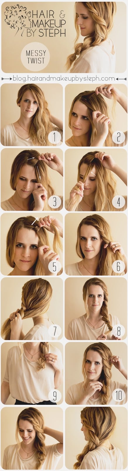 20 Cute and Easy Hairstyle Ideas and Tutorials (8)