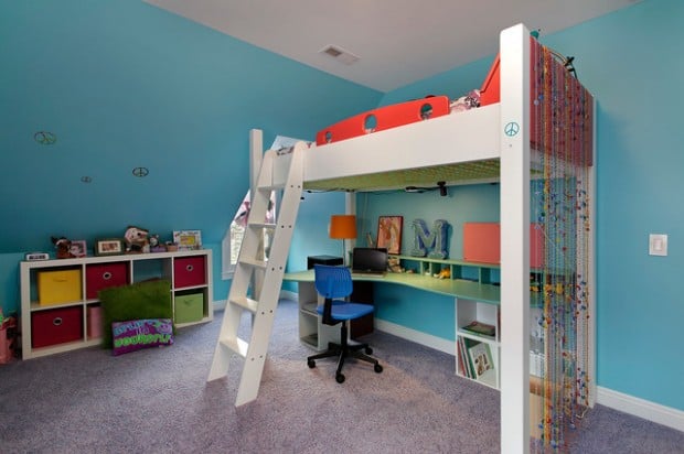 20 Great Loft Bed Design Ideas for Small Kids Bedrooms (1)
