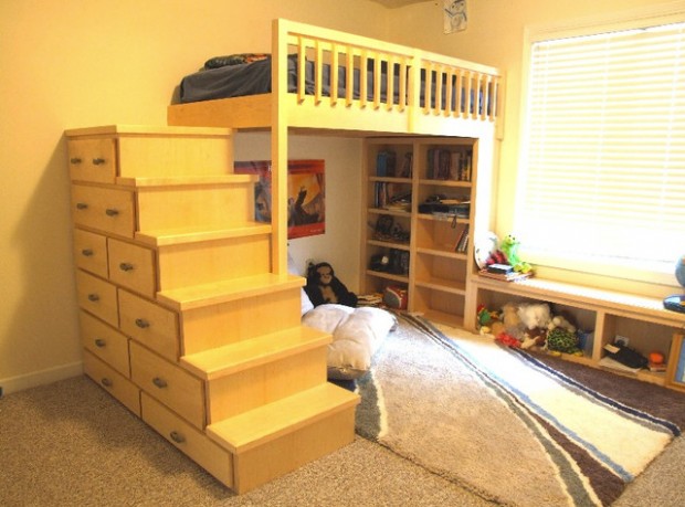 20 Great Loft Bed Design Ideas for Small Kids Bedrooms (13)