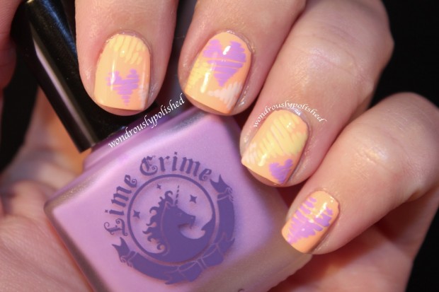 3. Purple Ombre Nails with Gold Accents - wide 6