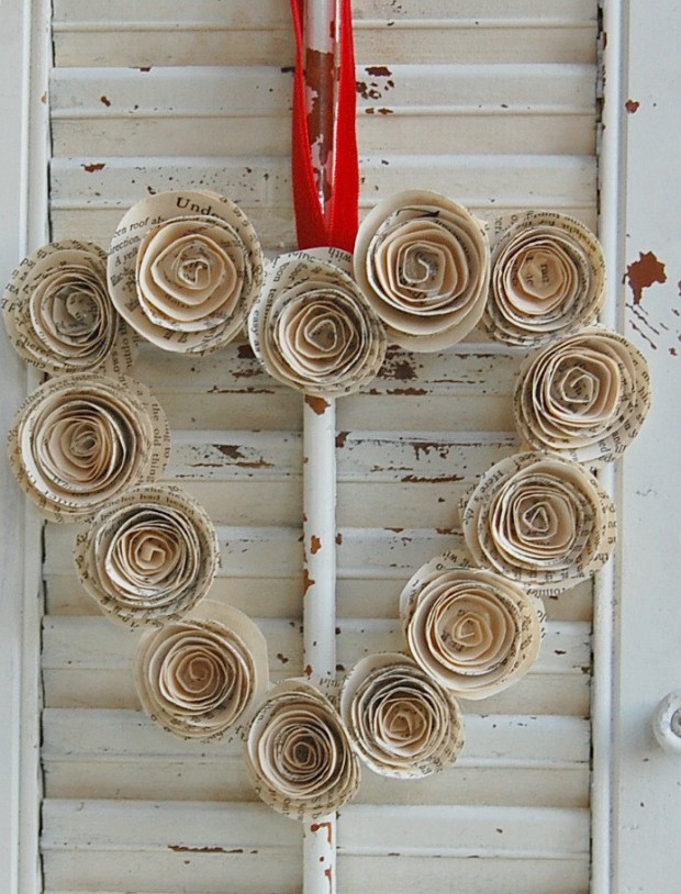 25 Outstandingly Cute Handmade Valentine's Wreath Designs (7)