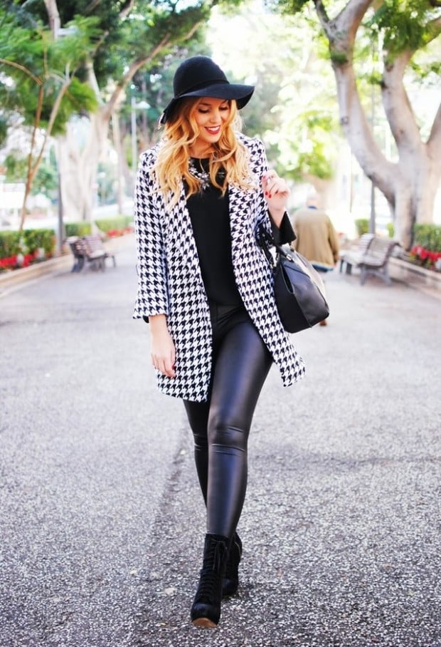 Houndstooth Print 17 Stylish Outfit Ideas (12)