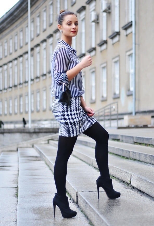 Houndstooth Print 17 Stylish Outfit Ideas (16)